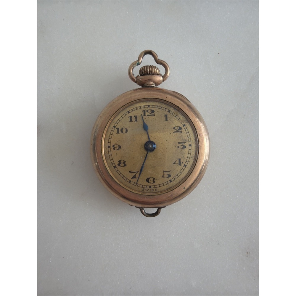 Antique 1916 ALCO Gold‑Filled Pendant Pocket Watch – Swiss Movement – 10½ Ligne